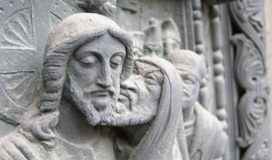 Judaskyssen blev till själva sinnebilden för förräderi. St Petridomen i Bremen. Foto: Creative Commons CC-BY-SA-2.5