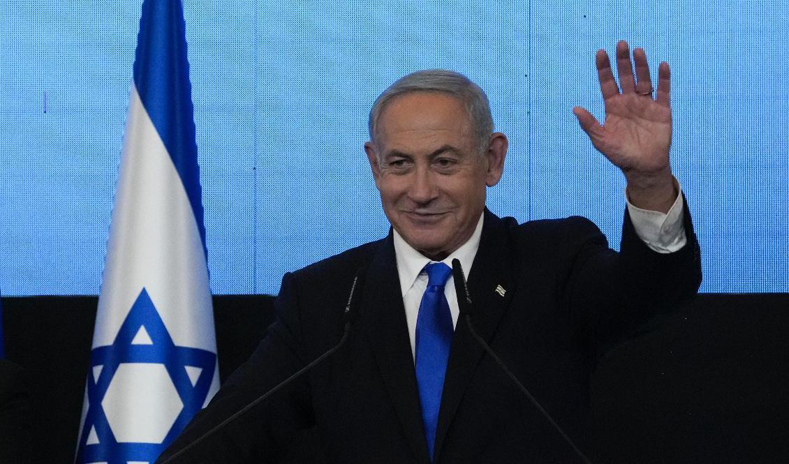 Israels förre premiärminister Benjamin Netanyahu. Foto: Maya Alleruzzo/AP/TT
