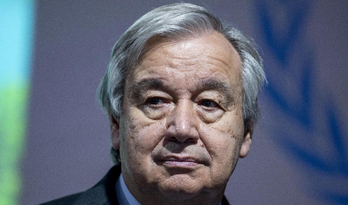 FN:s generalsekreterare António Guterres. Arkivbild. Foto: Javad Parsa/AP/TT