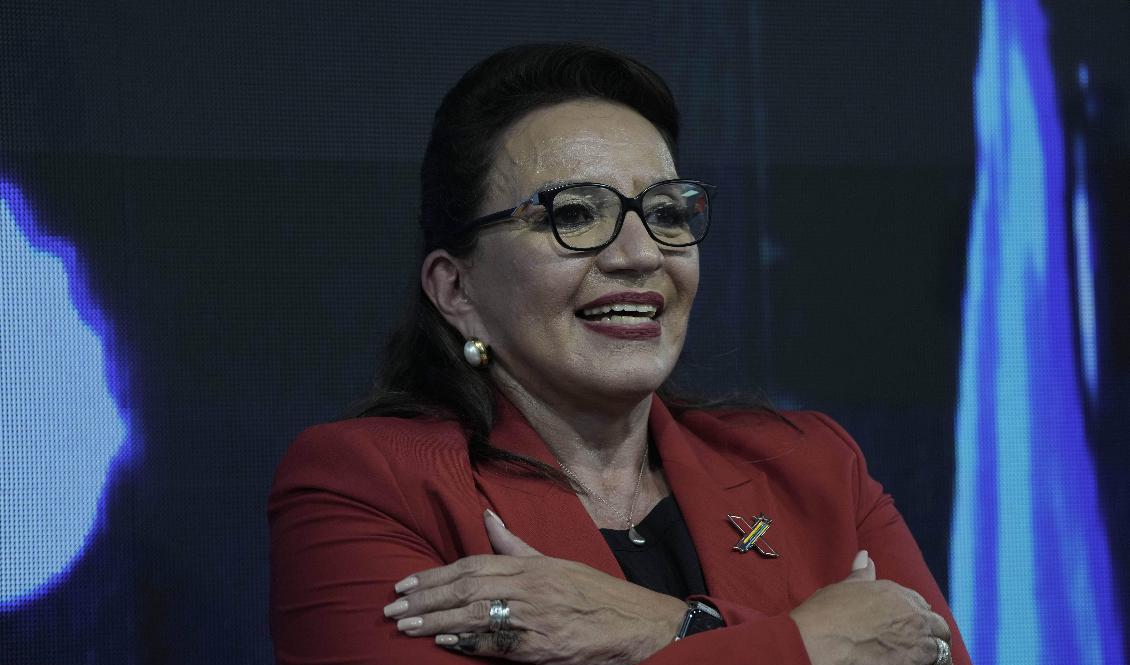 Honduras president Xiomara Castro. Arkivbild. Foto: Moises Castillo/AP/TT