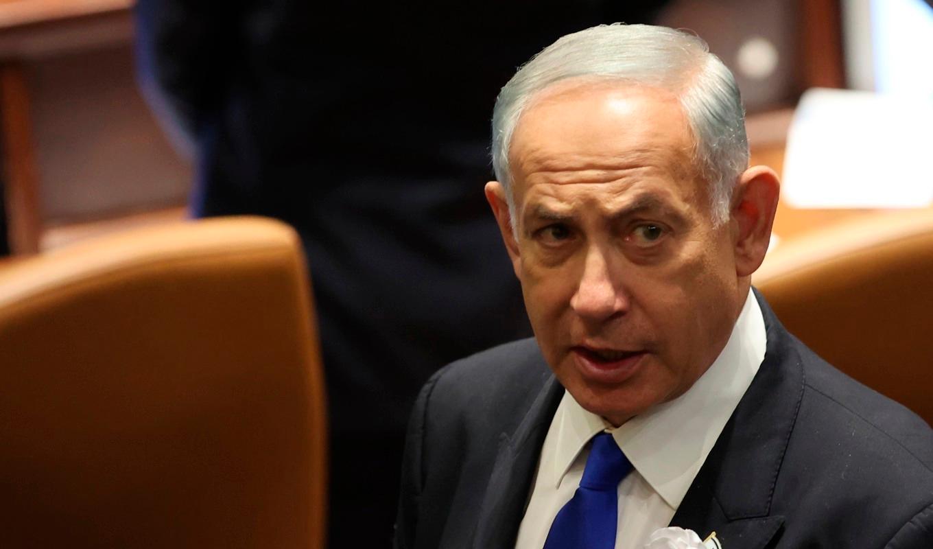 Israels tillträdande Benjamin Netanyahu. Arkivbild. Foto: Abir Sultan/AP/TT