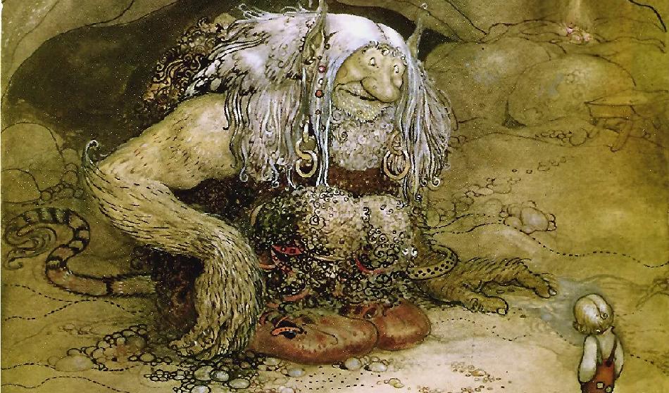 John Bauer skrev libretto och gjorde scenografiskisser till Bergakungen som uppfördes i sin helhet i Malmö förra veckan. Foto: Public Domain