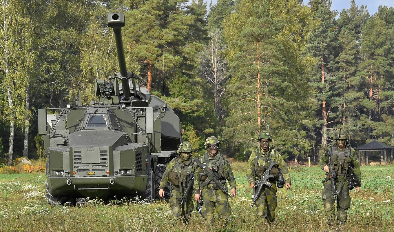 Sverige ska skicka artillerisystem till Ukraina. Arkivbild. Foto: Jonas Ekströmer/TT