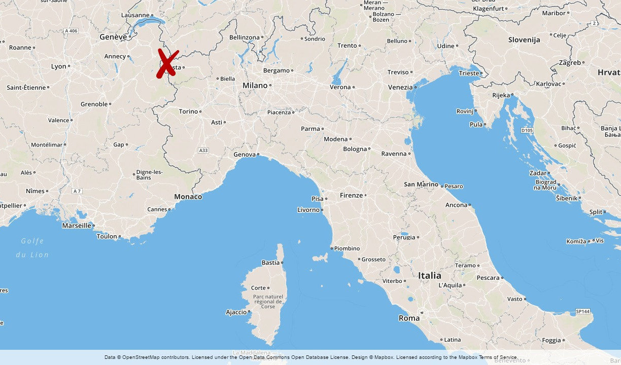 En svensk kvinna omkom och en saknas efter en lavin i italienska Courmayeur. Foto: TT