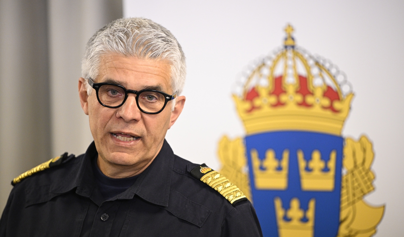 Rikspolischefen Anders Thornberg. Arkivbild. Foto: Anders Wiklund/TT