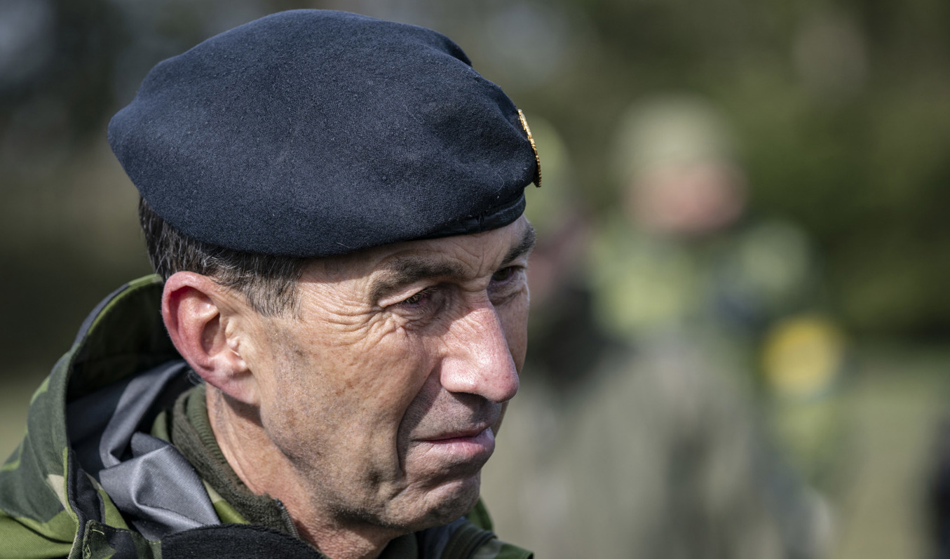 Sveriges överbefälhavare Micael Bydén. Arkivbild. Foto: Johan Nilsson/TT