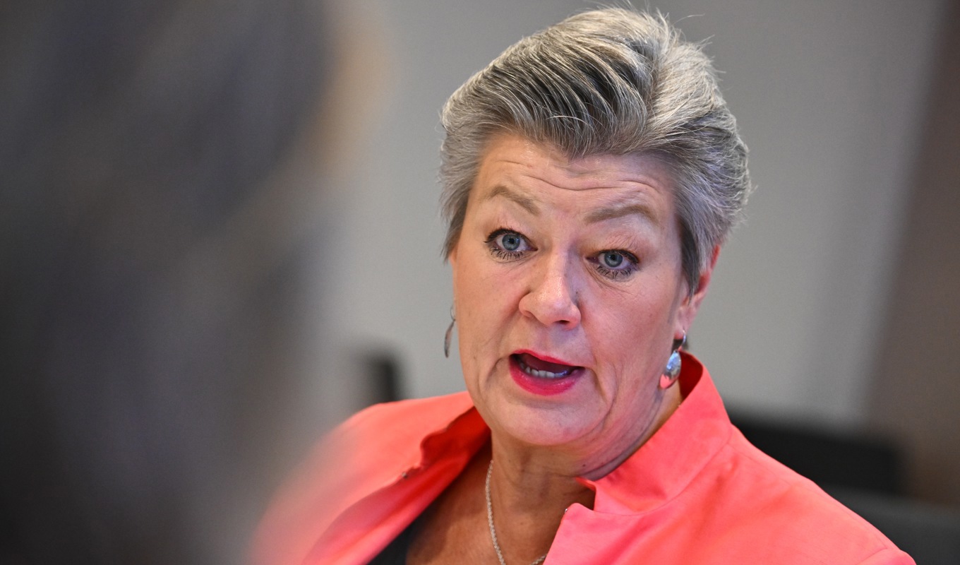 EU:s inrikeskommissionär Ylva Johansson varnar för terrordåd. Arkivfoto. Foto: Claudio Bresciani/TT