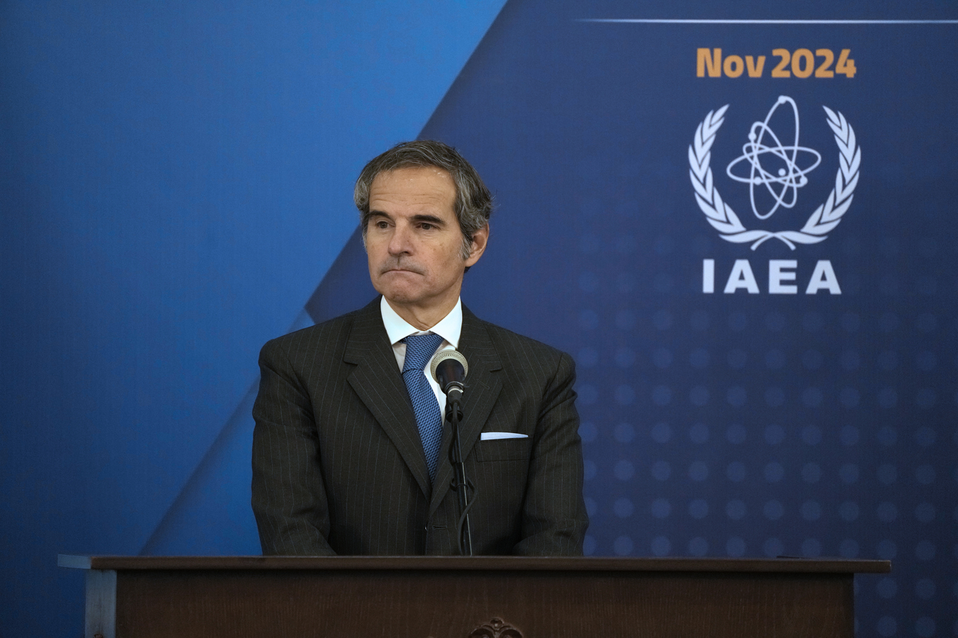 IAEA:s chef Rafael Grossi. Arkivbild. Foto: Vahid Salemi/AP/TT