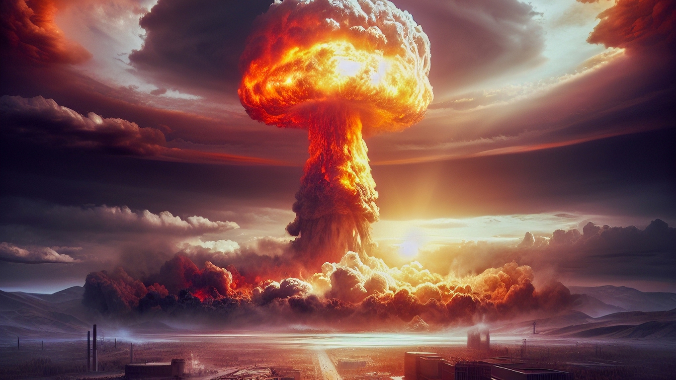 Ska Sverige utveckla kärnvapen? Meningarna torde gå isär. Foto: Shutterstock AI Generator