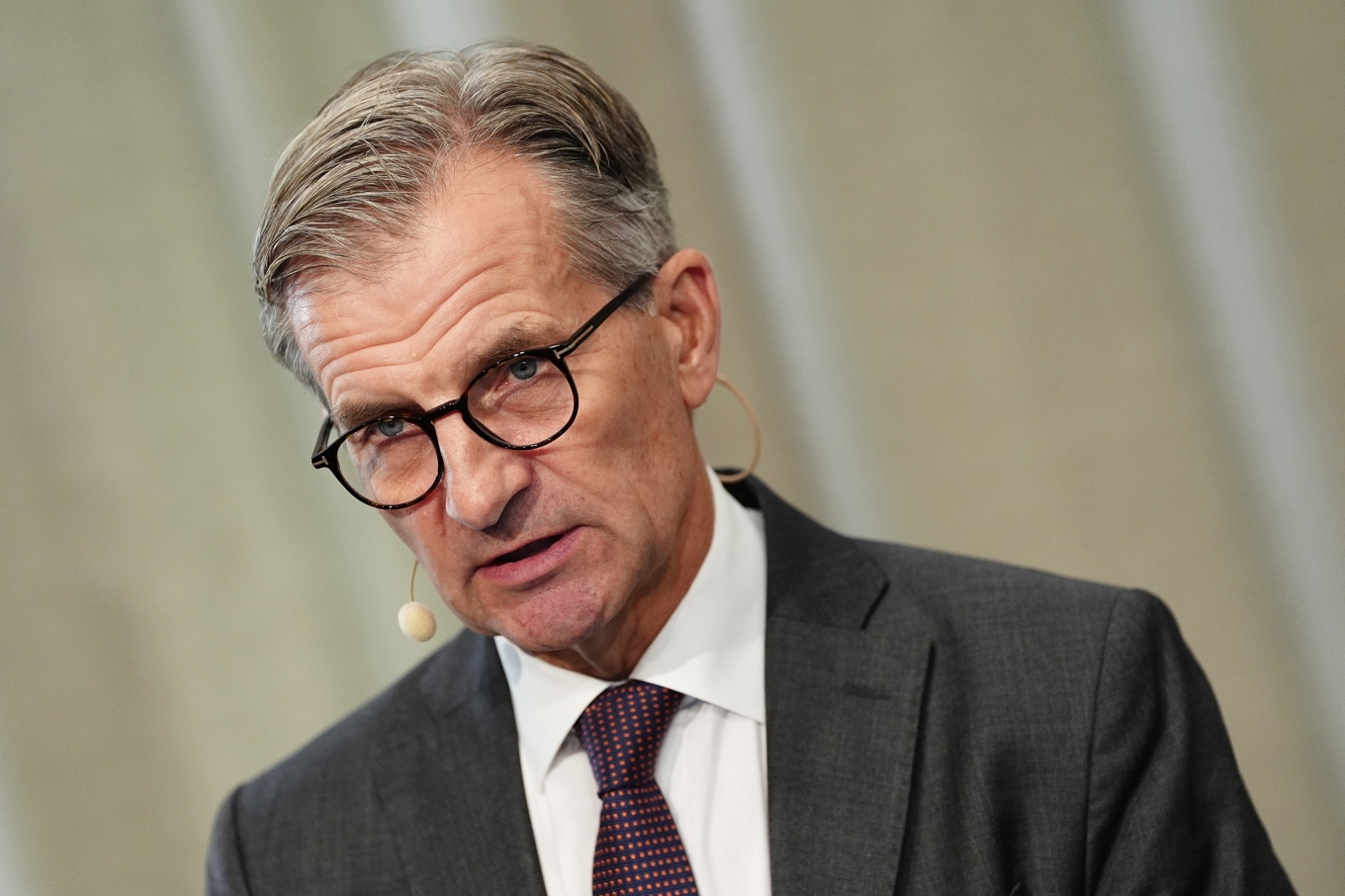 Erik Thedéen, Riksbankschef, på pressträff i Göteborg. Foto: Björn Larsson Rosvall/TT