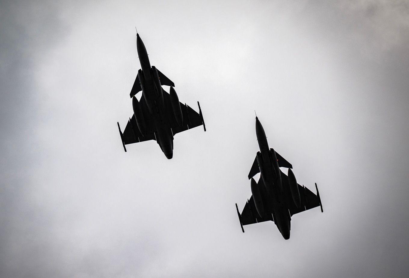 Gripenplan deltog i insatsen. Arkivbild. Foto: Johan Nilsson / TT