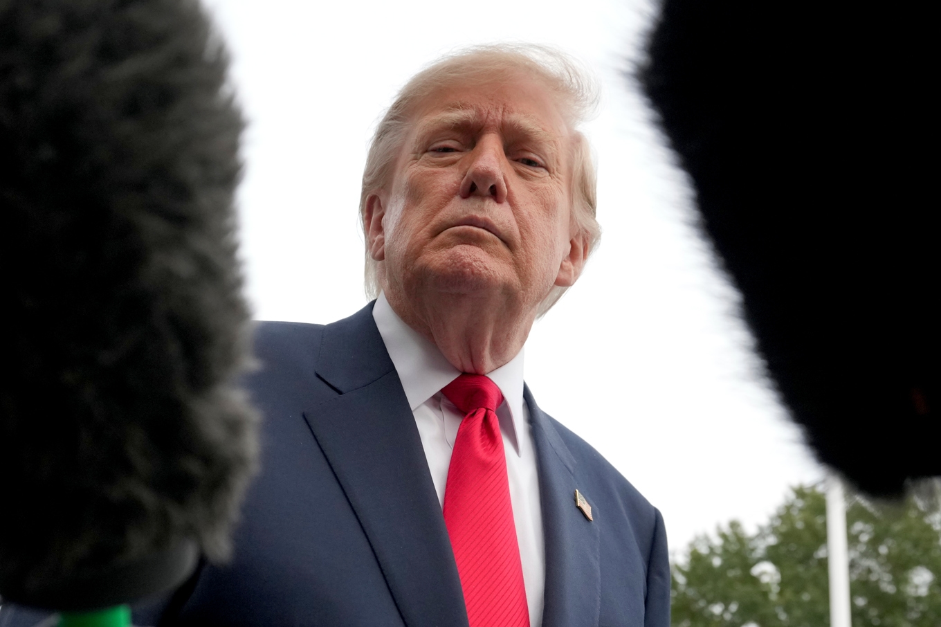 Donald Trump under fredagen. Foto: Alex Brandon/AP/TT