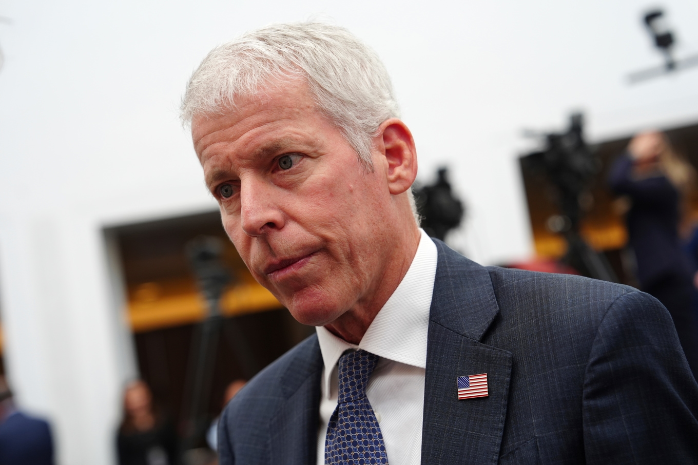 USA:s energiminister Chris Wright, på bild från tidigare i veckan. Foto: Julia Demaree Nikhinson/AP/TT