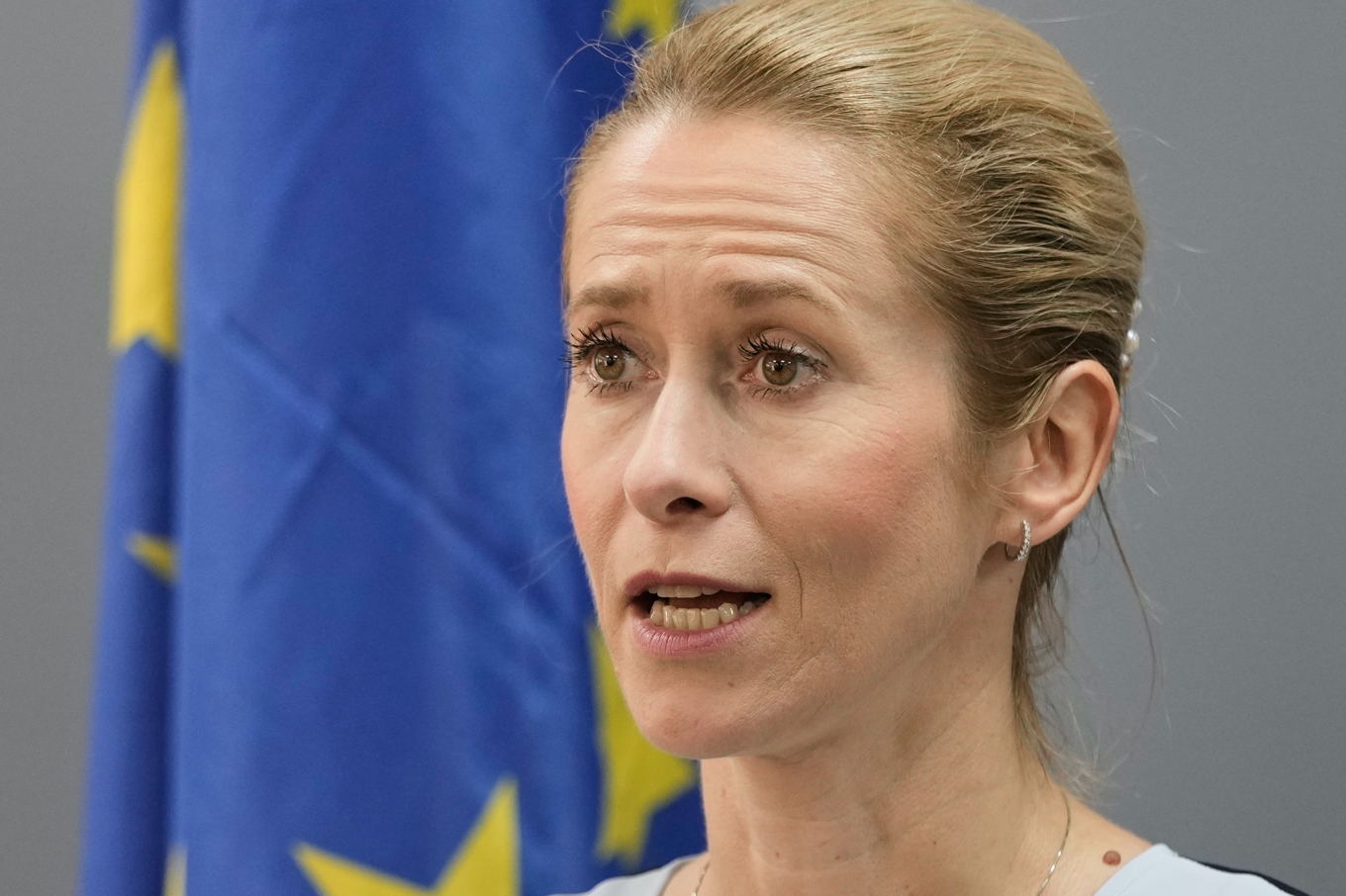 EU:s utrikeschef Kaja Kallas under ett besök i Libanon i förra veckan. Foto: Bilal Hussein/AP/TT
