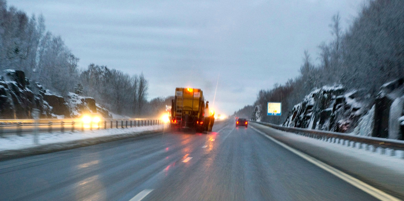 Trafikverket varnar för blixthalka. Arkivbild. Foto: Pontus Lundahl / TT
