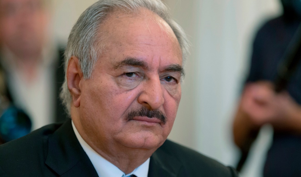 Khalifa Haftar. Arkivbild. Foto: Ivan Sekretarev/AP/TT