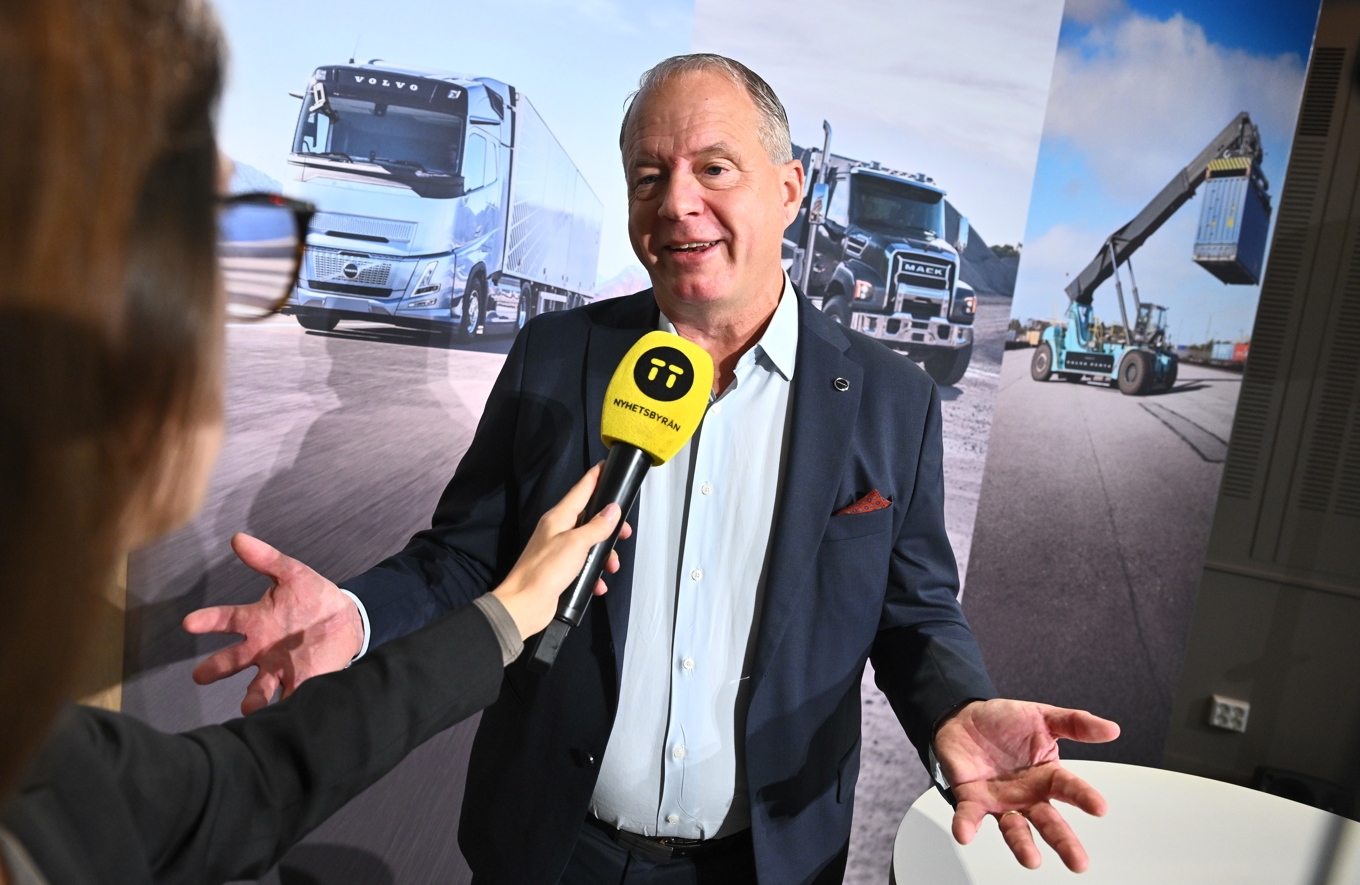 AB Volvos vd Martin Lundstedt. Foto: Claudio Bresciani/TT