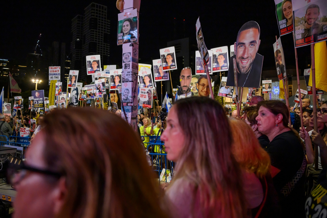 Protester i Tel Aviv mot regeringen för att få hem gisslan. Arkivbild från oktober 2025. Foto: Henrik Montgomery/TT