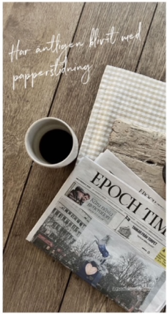 Har äntligen blivit med papperstidning, säger Epoch Times prenumerant Susanne Nyström.